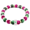 Alpha Kappa Alpha Natural Stone Beaded Bracelet Tiger Eye stones - Sorority Bracelets