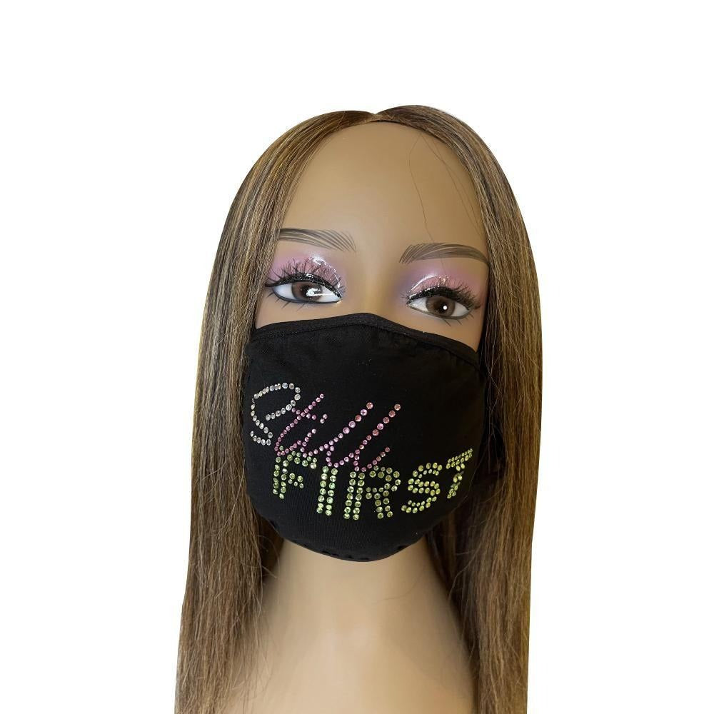 Alpha Kappa Alpha Still First Bling Face Mask