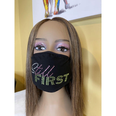 Alpha Kappa Alpha Still First Bling Face Mask