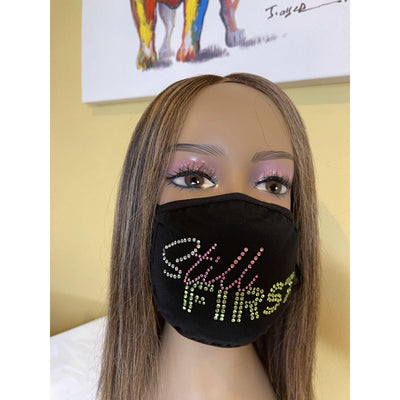Alpha Kappa Alpha Still First Bling Face Mask