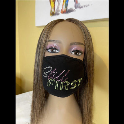 Alpha Kappa Alpha Still First Bling Face Mask
