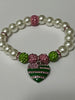 Heart of America Bling Pearl Bracelet