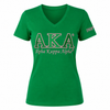 Alpha Kappa Alpha Luxury Embroidered T-shirt Green