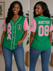 Alpha Kappa Alpha Baseball Jersey Green
