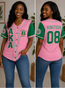 Alpha Kappa Alpha Baseball Jersey Pink